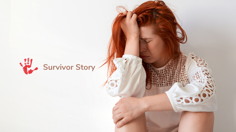 An image of a DV ACE survivor, indicating a survivor story by a survivor of childhood trauma/ACEs.