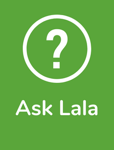 Question mark with ASK LALA